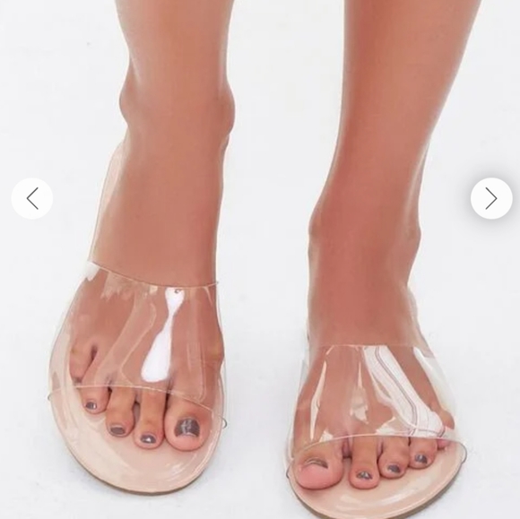 Shoes - Clear strap flat sandals